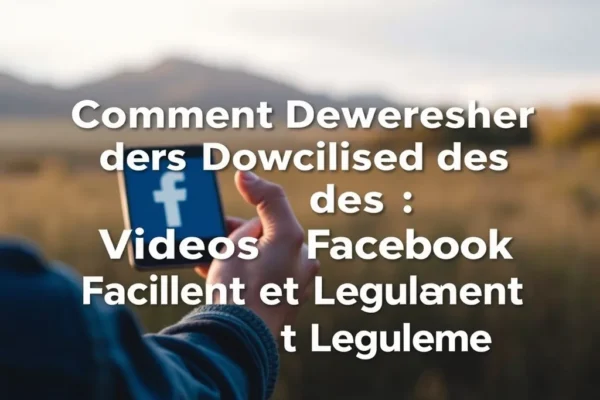 Comment Télécharger des Vidéos Facebook Facilement et Légalement