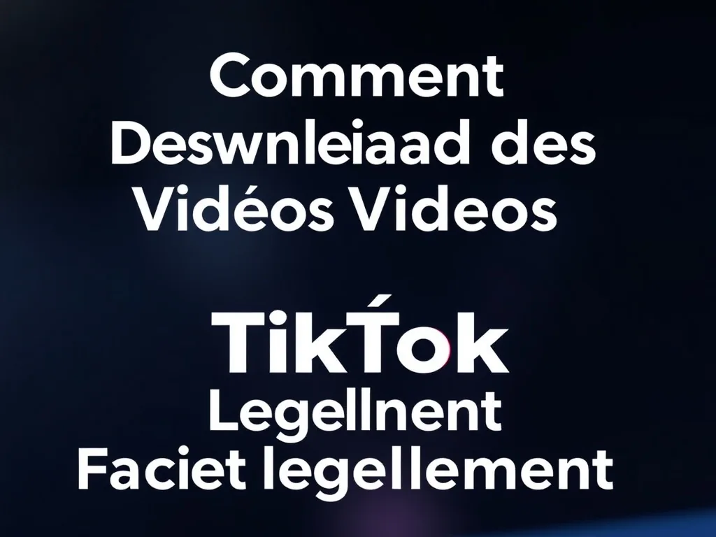 Comment Télécharger des Vidéos TikTok Facilement et Légalement