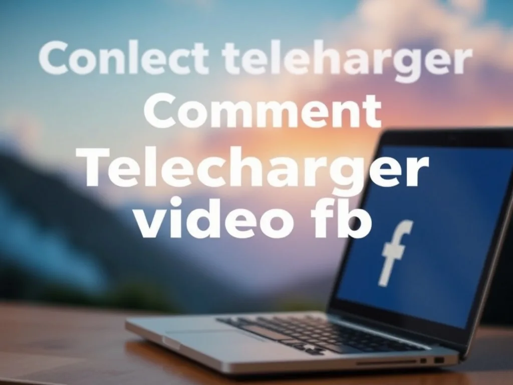 Comment telecharger video fb facilement et rapidement