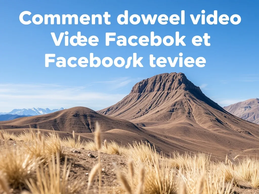 Comment télécharger vidéo Facebook facilement et rapidement