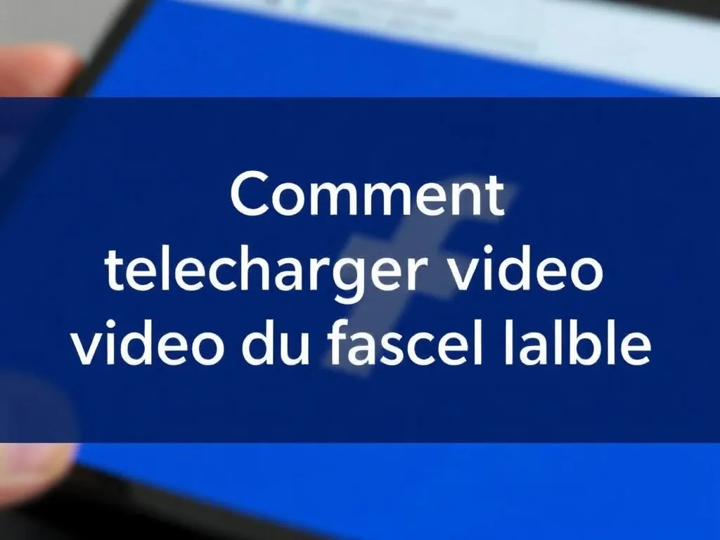 Comment telecharger video du facebook facilement