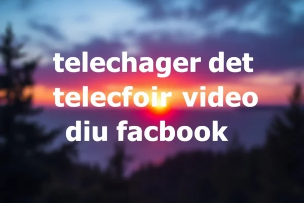 Comment telecharger video du facebook facilement et rapidement
