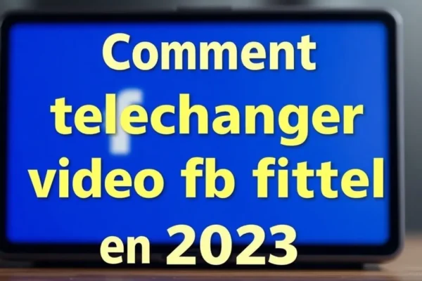 Comment telecharger video fb facilement en 2023