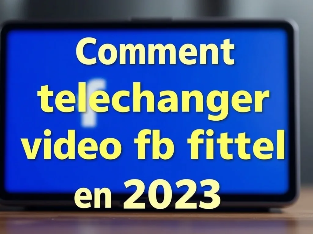 Comment telecharger video fb facilement en 2023