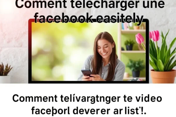 Comment telecharger une video facebook facilement