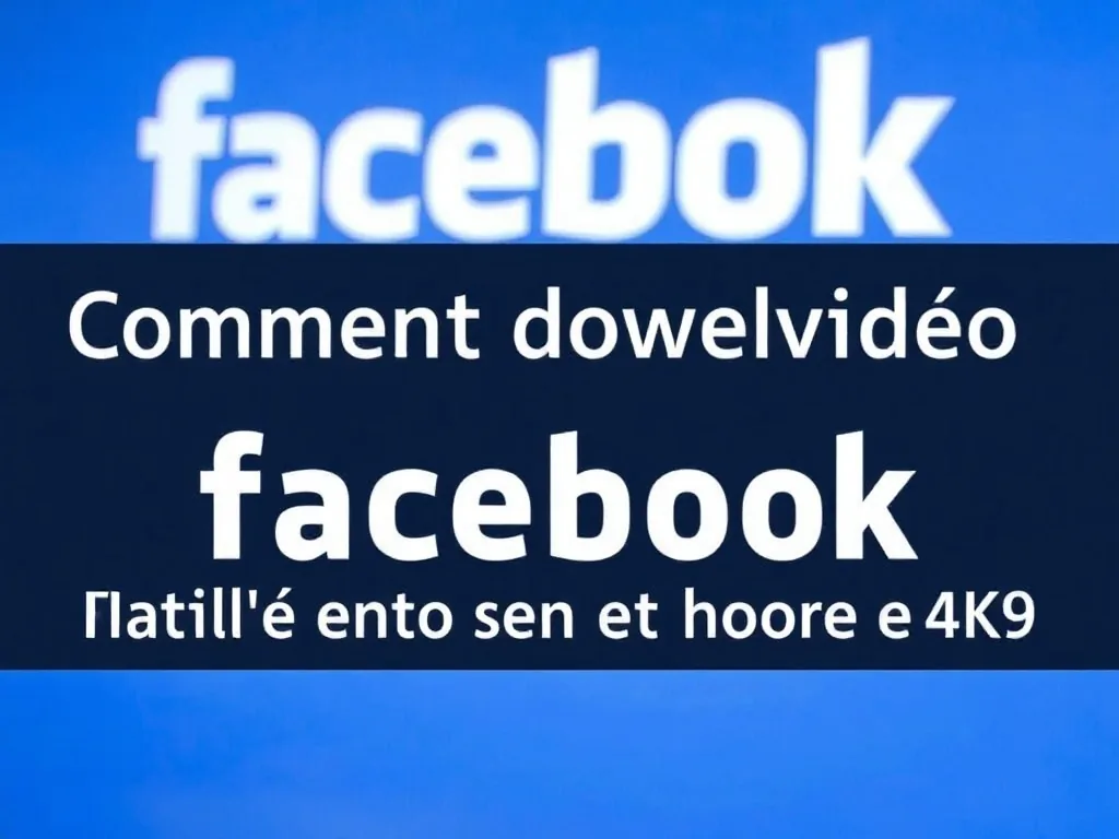 Comment télécharger vidéo facebook facilement et rapidement