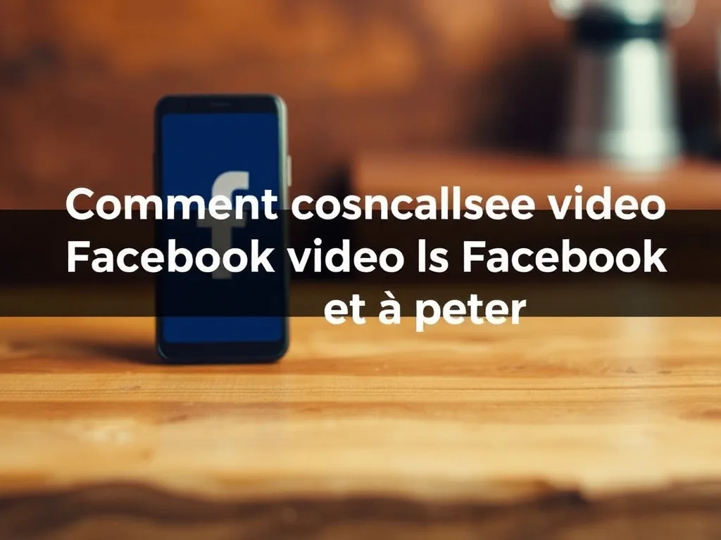 Comment télécharger vidéo Facebook facilement et rapidement
