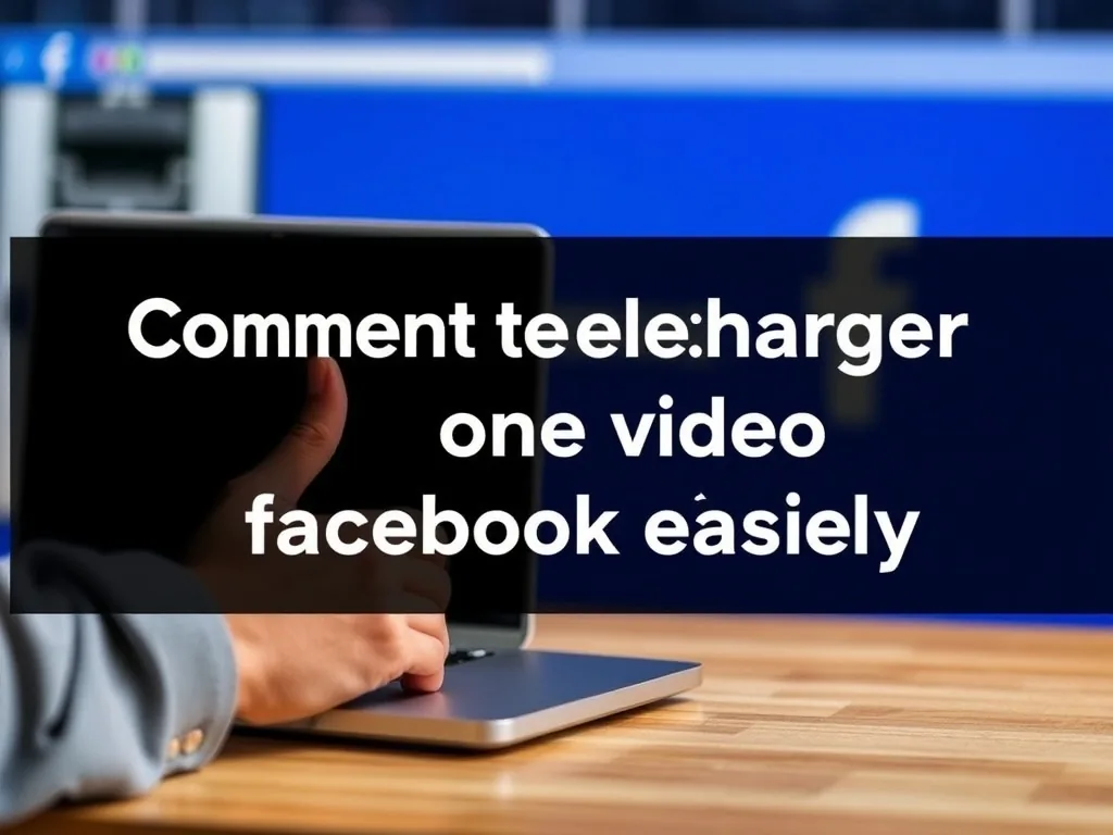 Comment telecharger une video facebook facilement