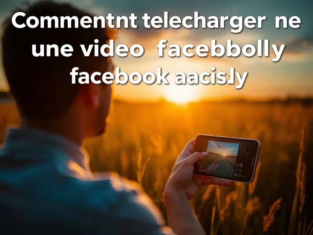 Comment telecharger une video facebook facilement