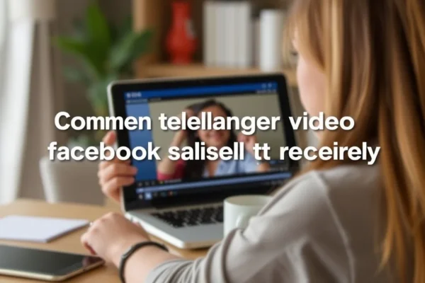 Comment telecharger video facebook facilement et rapidement